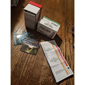 Briston Italian Vocabulary Flash Cards Learn Italian 15 Categories Double Sided